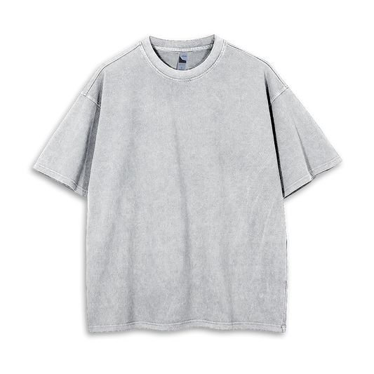 Adult Short Sleeve Drop Shoulder Crewneck Tee - Mineral Wash (MSTDS-209)